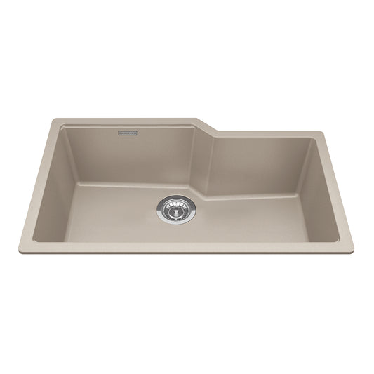 KINDRED MGS2031U-9CHAN Granite Series 30.69-in LR x 19.69-in FB Undermount Single Bowl Granite Kitchen Sink in Champagne In Champagne