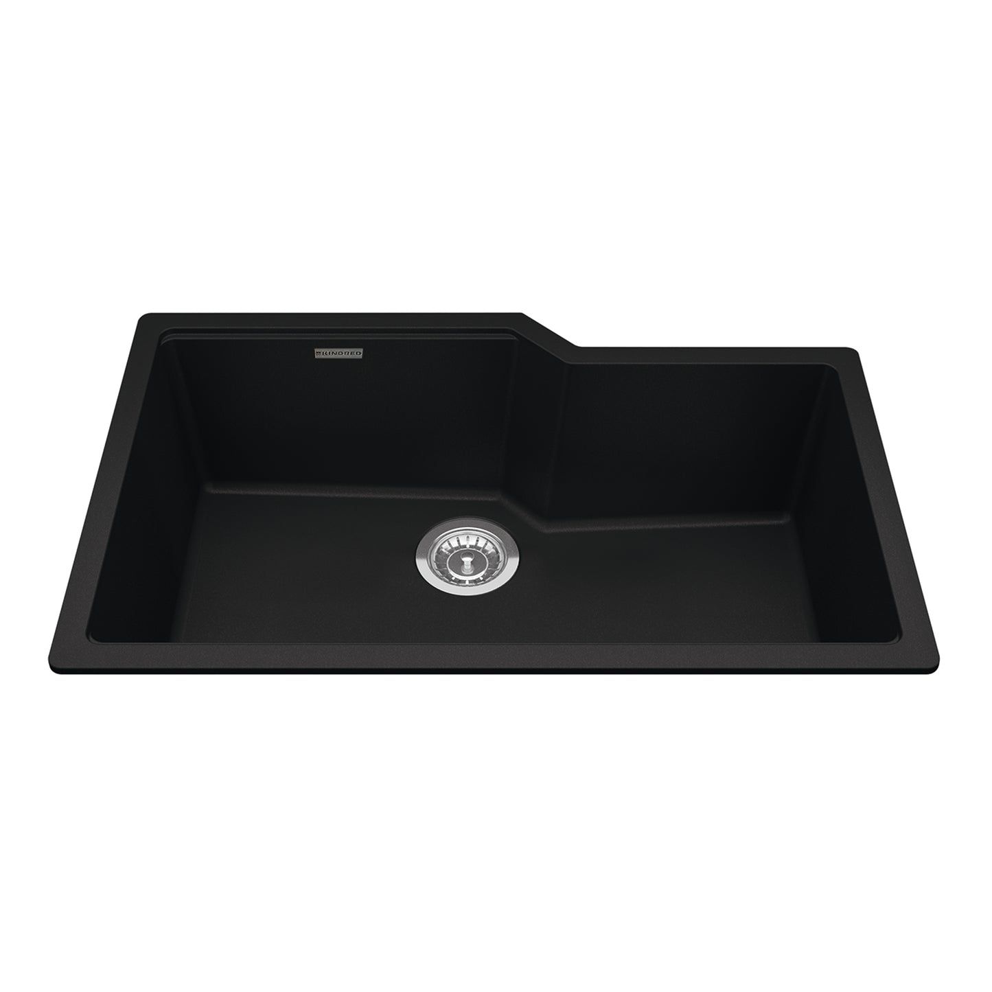 KINDRED MGS2031U-9MBKN Granite Series 30.69-in LR x 19.69-in FB Undermount Single Bowl Granite Kitchen Sink in Matte Black In Matte Black