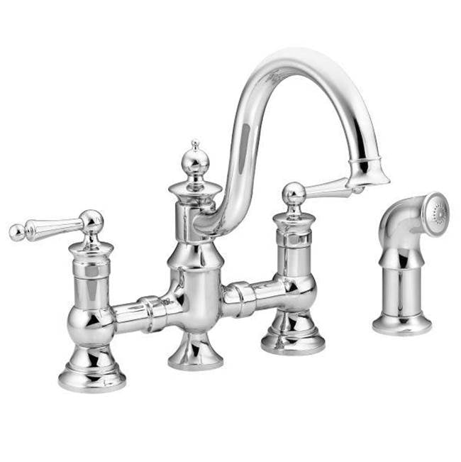 MOEN S713 CHROME TWO-HANDLE KITCHEN