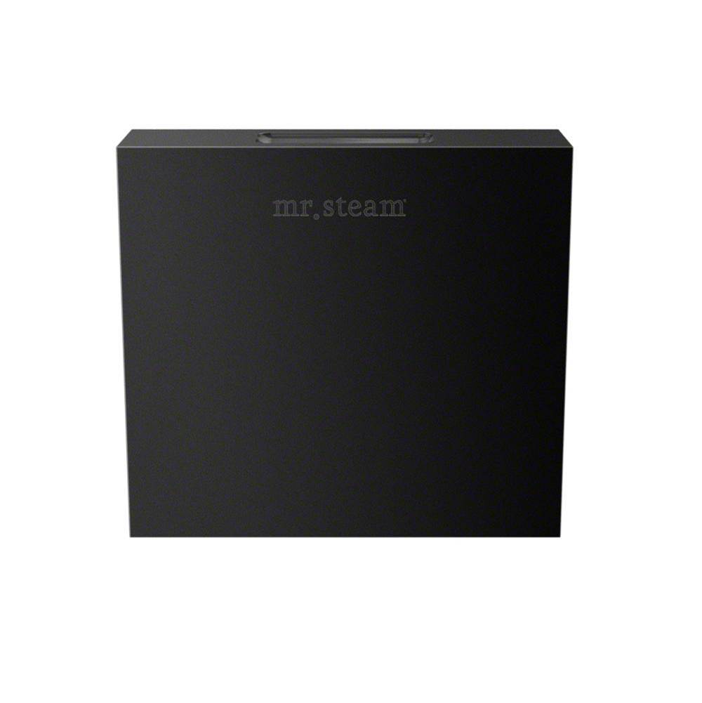 INFINITY DRAIN 104040MB Aroma Designer Square 3 in. Steam Head in Matte Black