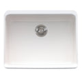 FRANKE MHK110-24WH Manor House 23.62-in. x 19.88-in. White Apron Front Single Bowl Fireclay Kitchen Sink - MHK110-24WH In White