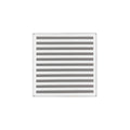 INFINITY DRAIN NDB 4-S MW ND 4 4" x 4" NDB 4 Complete Kit with Lines Pattern Decorative Plate in Matte White with Stainless Steel Bonded Flange Drain Body, 2" No Hub Outlet
