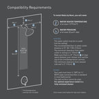MOEN N207R0BL Spa Shower One-Function 7.9" Diameter Spray Head Rainshower - Matte Black