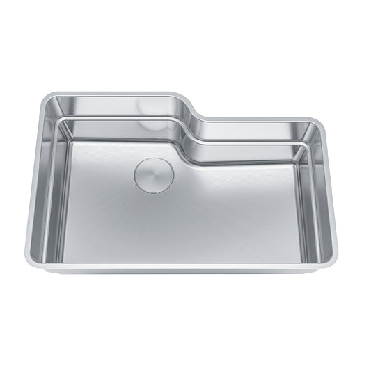 FRANKE OR2X110-S Orca 2.0 31-in. x 20-in. 18 Gauge Stainless Steel Undermount Single Bowl Kitchen Sink - OR2X110-S In Silk