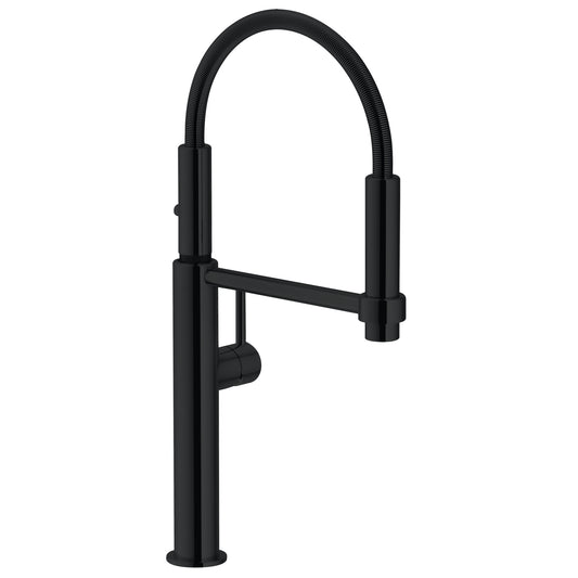 FRANKE PES-360-MBK Pescara 18-inch Single Handle Semi-Pro Kitchen Faucet in Matte Black, PES-360-MBK