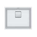 FRANKE PKG11020PWT Peak 22.1-in. x 18.1-in. Polar White Granite Undermount Single Bowl Kitchen Sink - PKG11020PWT In Polar White
