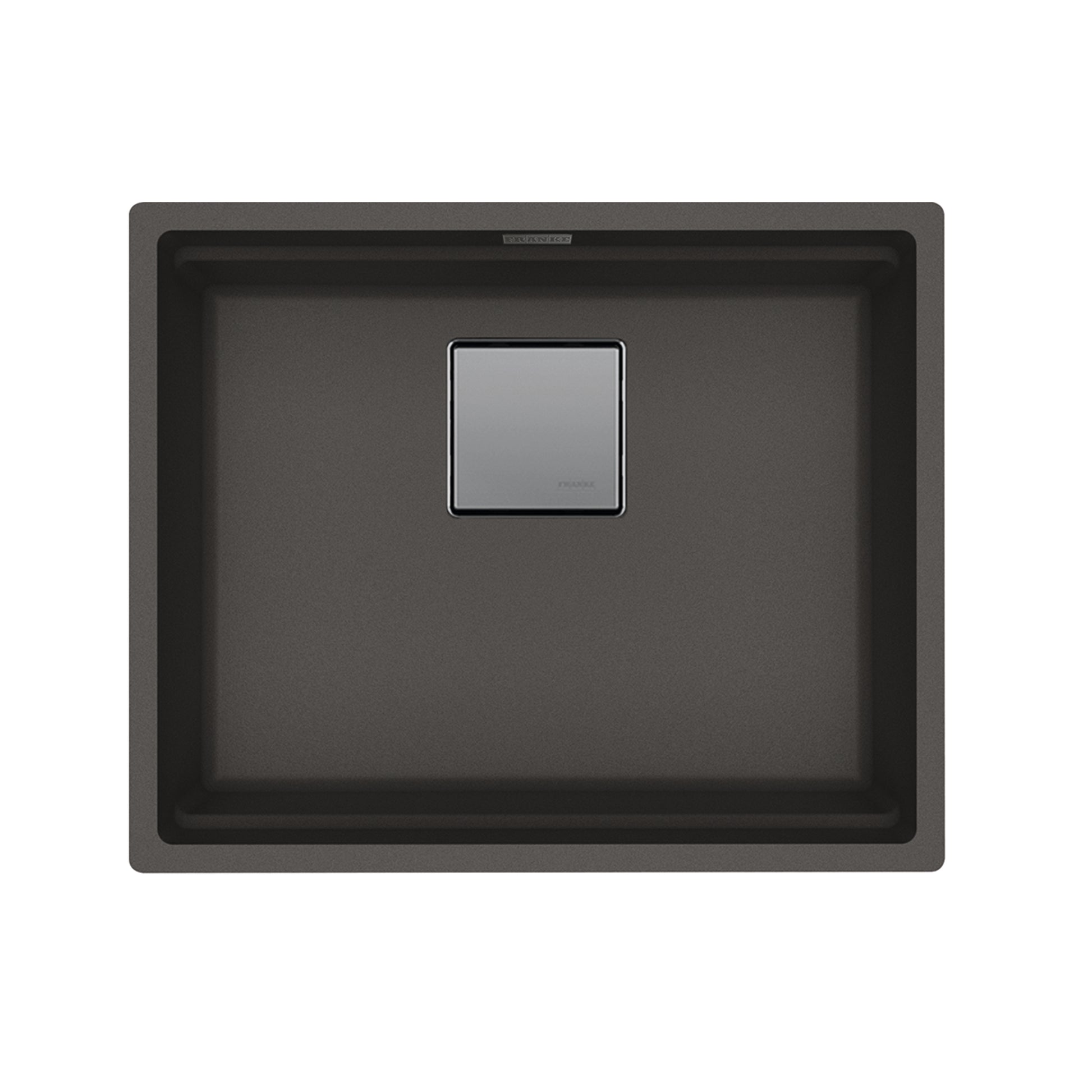 FRANKE PKG11020SLG Peak 22.1-in. x 18.1-in. Granite Undermount Single Bowl Kitchen Sink in Slate Grey