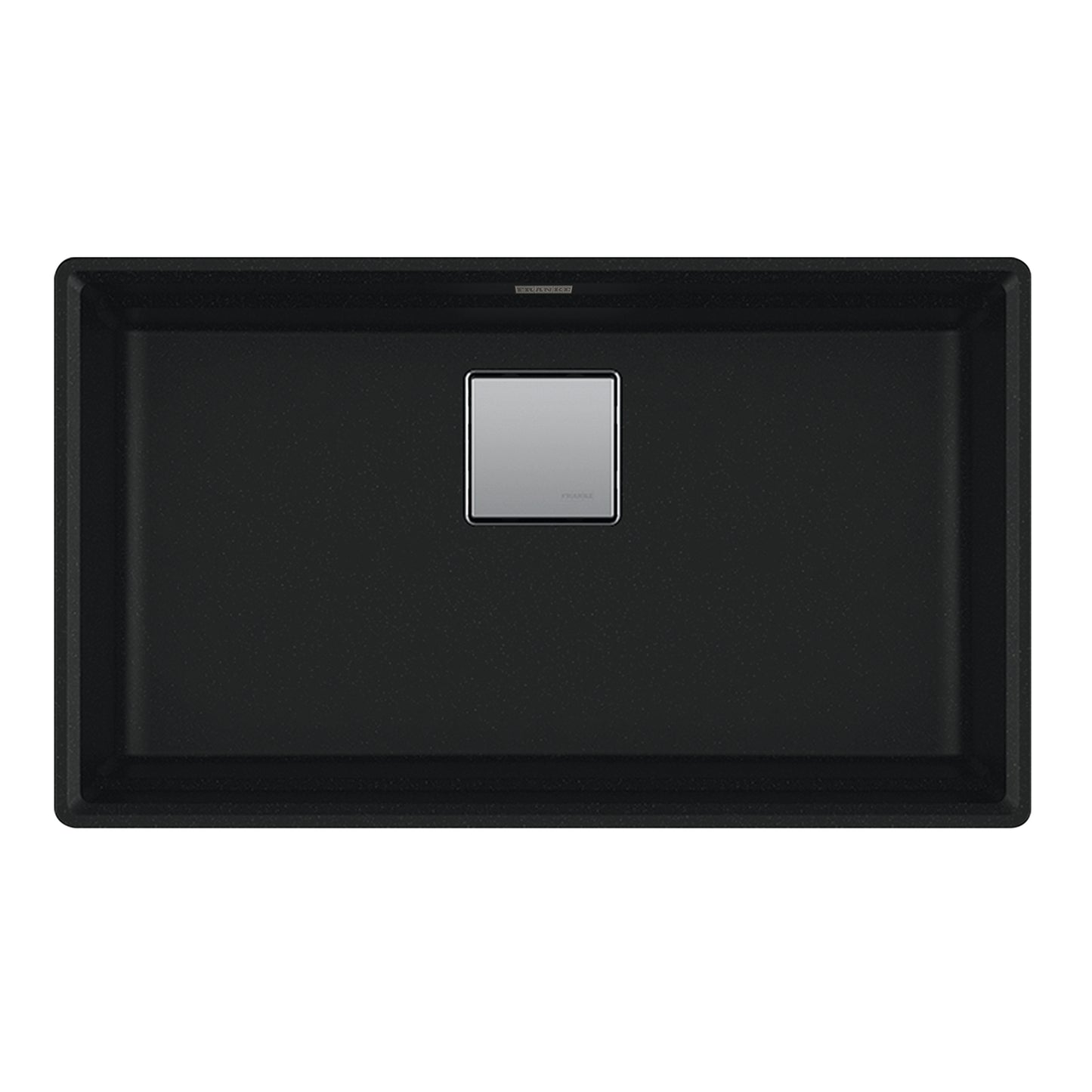 FRANKE PKG11031MBK Peak 32.0-in. x 18.8-in. Matte Black Granite Undermount Single Bowl Kitchen Sink - PKG11031MBK In Matte Black