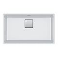 FRANKE PKG11031PWT Peak 32.0-in. x 18.8-in. Polar White Granite Undermount Single Bowl  Kitchen Sink - PKG11031PWT In Polar White