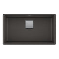 FRANKE PKG11031SLG Peak 32.0-in. x 18.8-in. Granite Undermount Single Bowl Kitchen Sink in Slate Grey