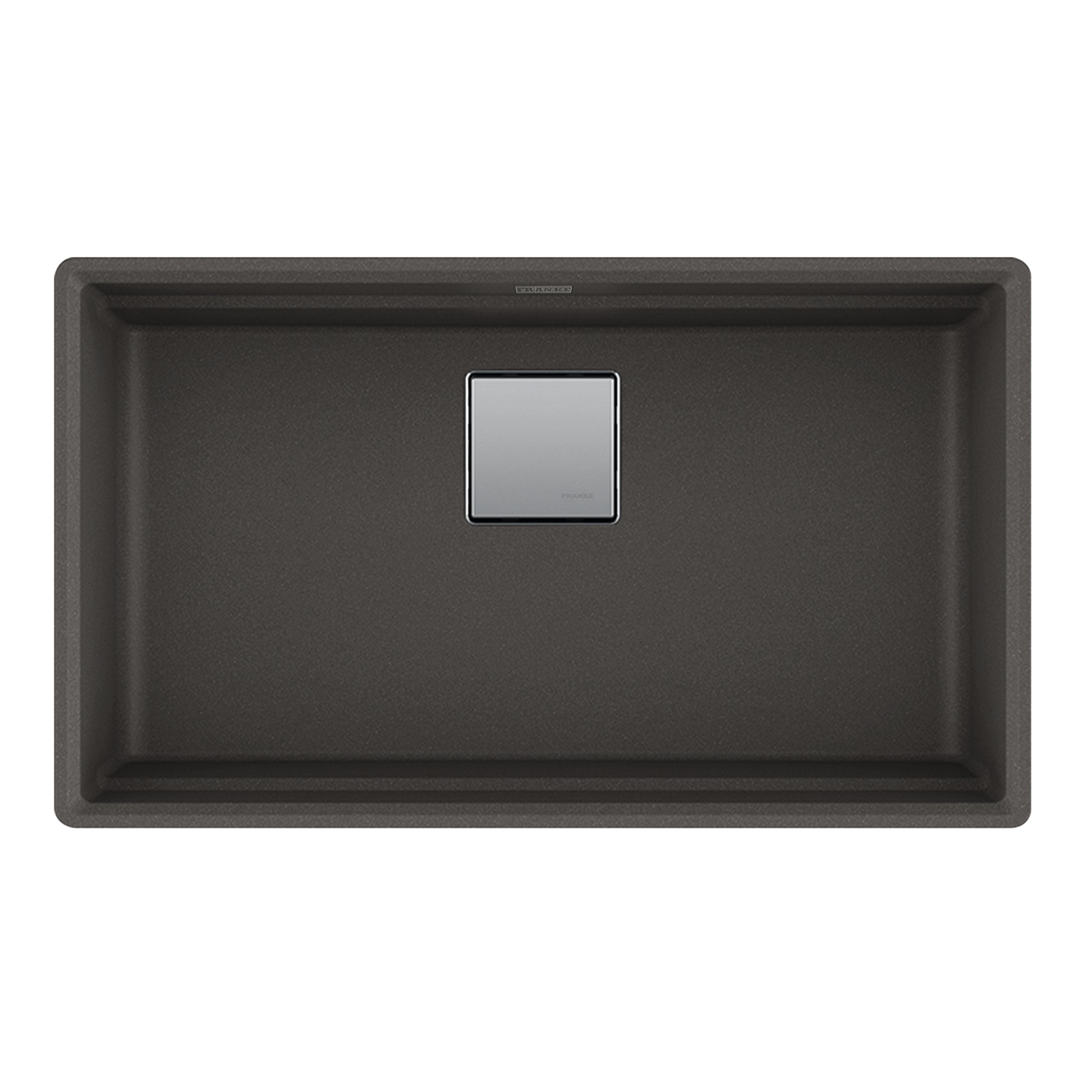 FRANKE PKG11031SLG Peak 32.0-in. x 18.8-in. Granite Undermount Single Bowl Kitchen Sink in Slate Grey