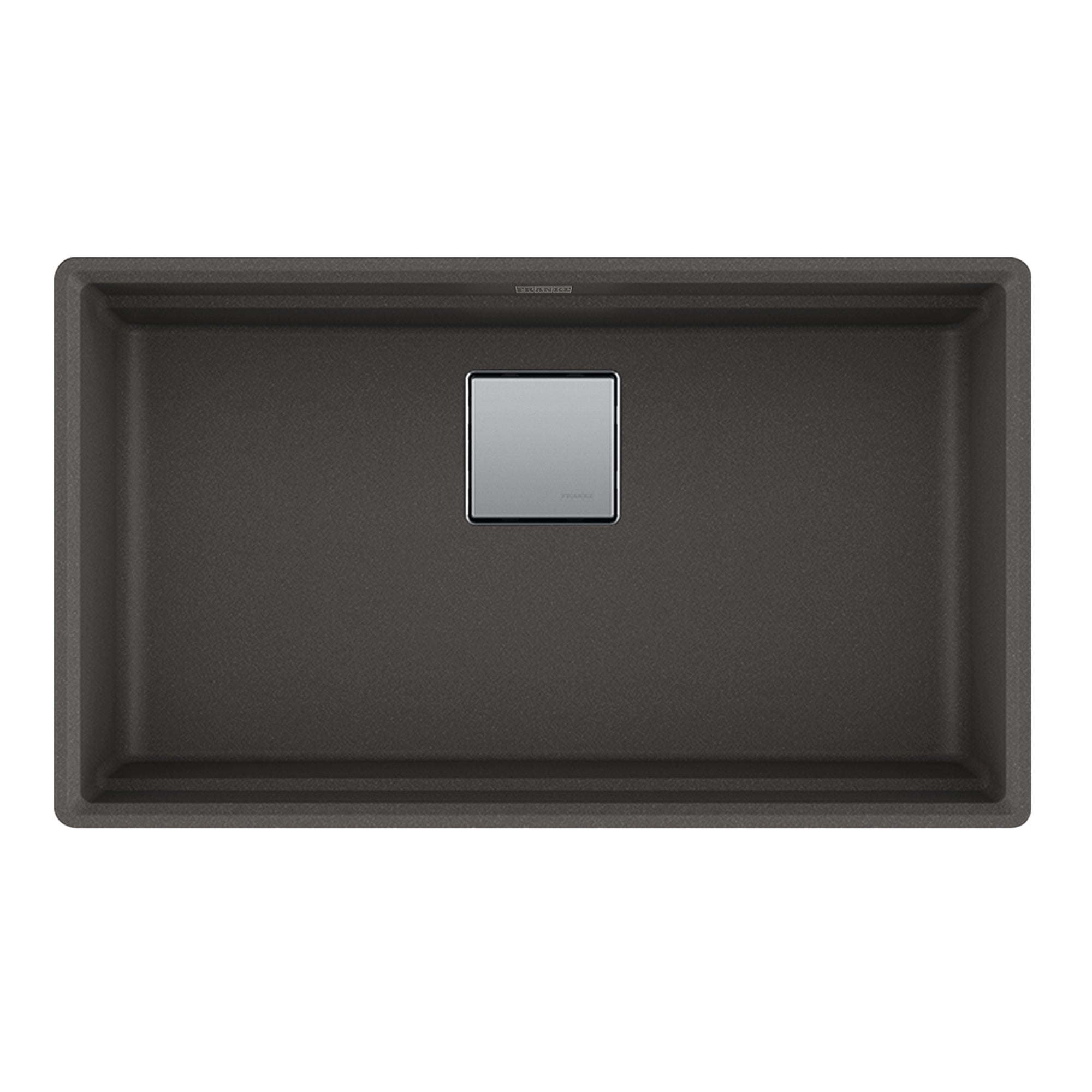 FRANKE PKG11031SLG Peak 32.0-in. x 18.8-in. Granite Undermount Single Bowl Kitchen Sink in Slate Grey