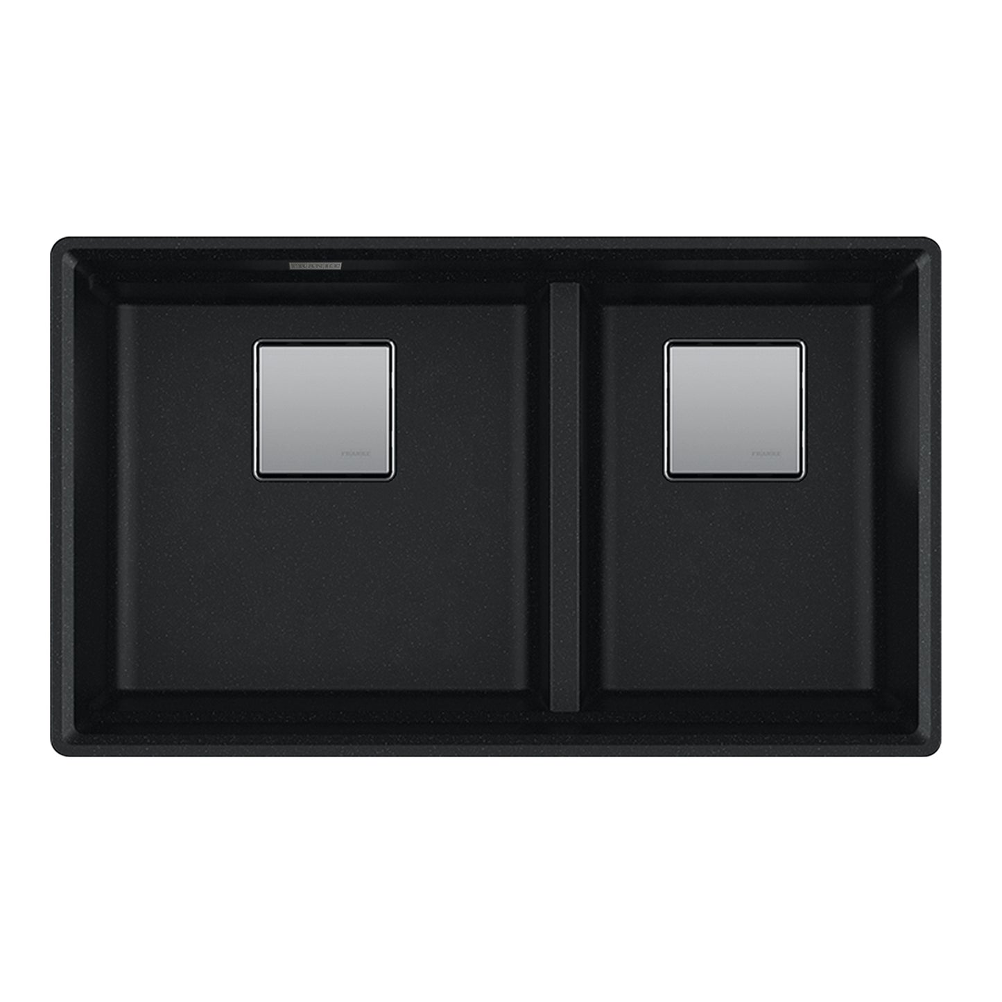 FRANKE PKG160LD-ONY Peak 32.0-in. x 18.8-in. Onyx Granite Undermount Double Bowl Kitchen Sink - PKG160LD-ONY In Onyx