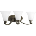 PROGRESS LIGHTING P2002-20W Antique Bronze Joy Collection Three-Light Bath & Vanity