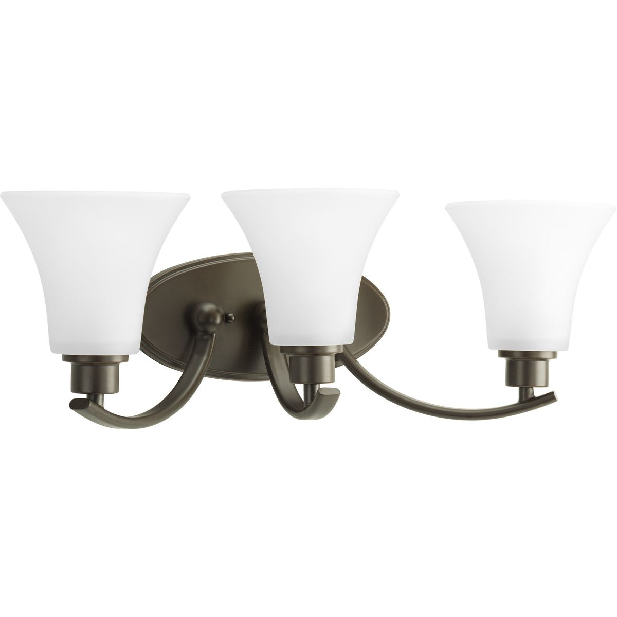PROGRESS LIGHTING P2002-20W Antique Bronze Joy Collection Three-Light Bath & Vanity
