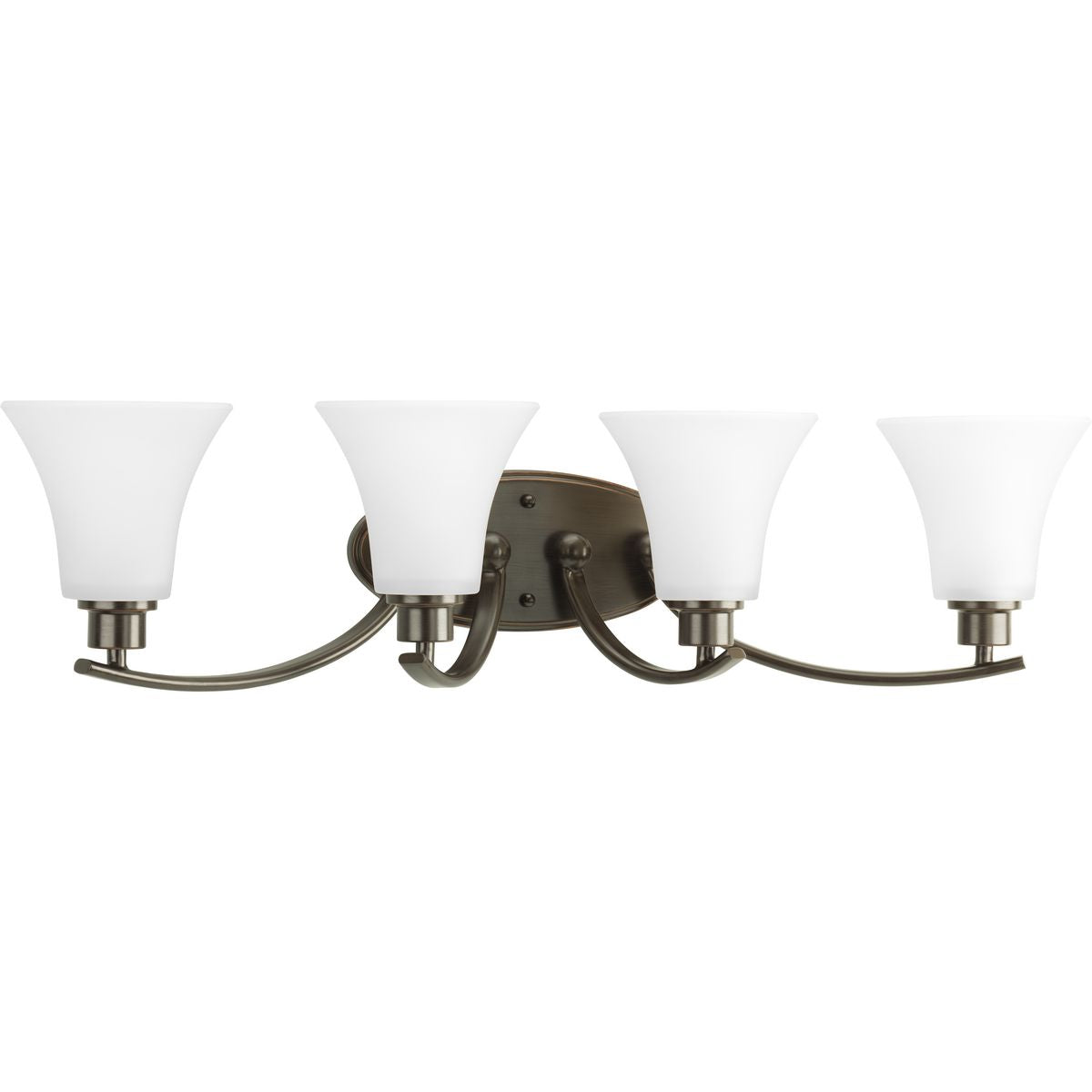 PROGRESS LIGHTING P2003-20W Antique Bronze Joy Collection Four-Light Bath & Vanity