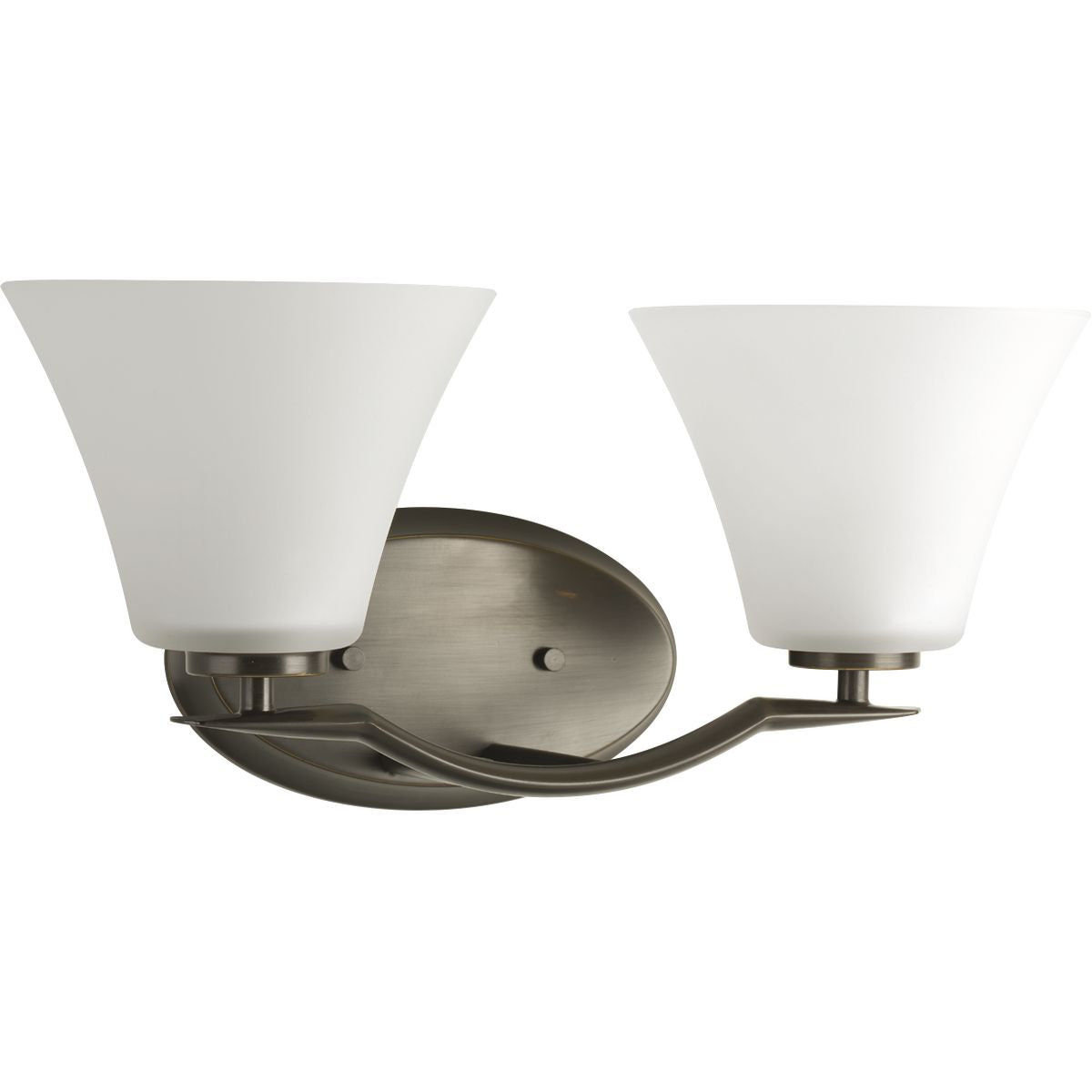 PROGRESS LIGHTING P2005-20W Antique Bronze Bravo Collection Two-Light Bath & Vanity