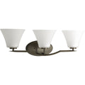 PROGRESS LIGHTING P2006-20W Antique Bronze Bravo Collection Three-Light Bath & Vanity