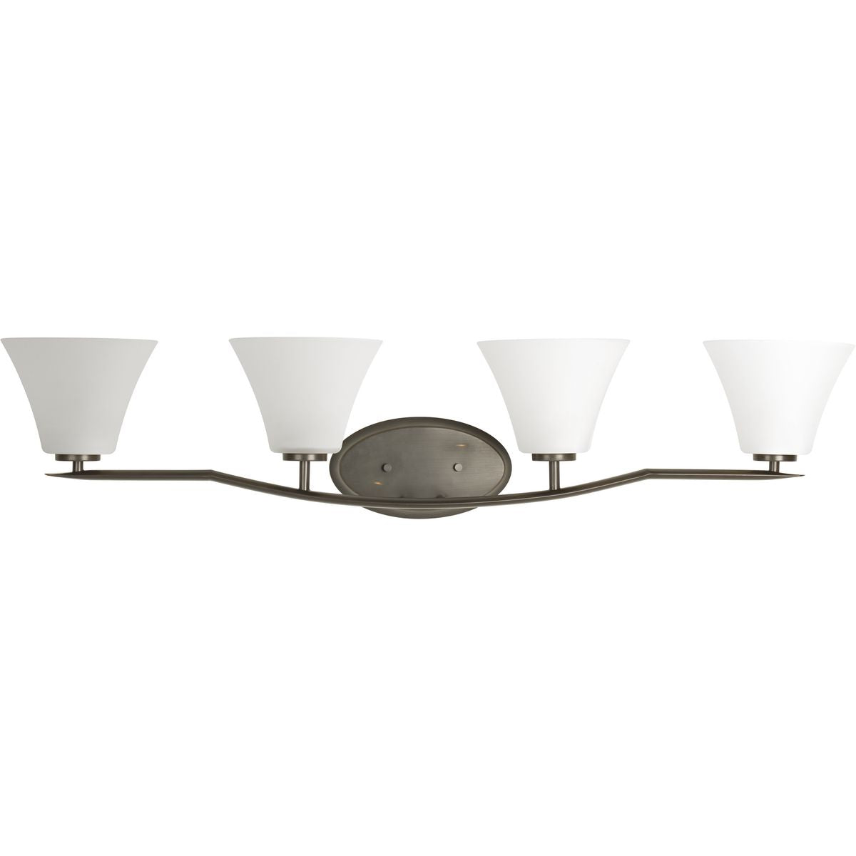 PROGRESS LIGHTING P2007-20W Antique Bronze Bravo Collection Four-Light Bath & Vanity