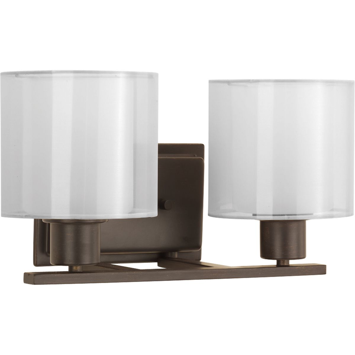 PROGRESS LIGHTING P2078-20 Antique Bronze Invite Collection Two-Light Bath & Vanity