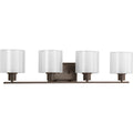 PROGRESS LIGHTING P2080-20 Antique Bronze Invite Collection Four-Light Bath & Vanity