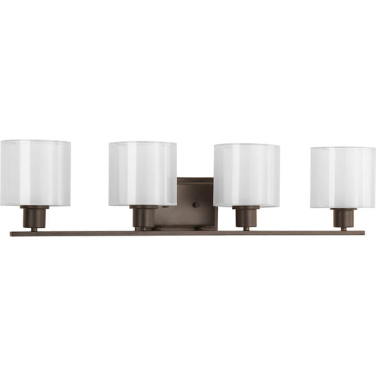 PROGRESS LIGHTING P2080-20 Antique Bronze Invite Collection Four-Light Bath & Vanity