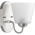 PROGRESS LIGHTING P2127-09 Brushed Nickel Arden Collection One-Light Bath & Vanity