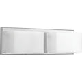 PROGRESS LIGHTING P2143-1530K9 Polished Chrome Ace LED Collection Two-Light Polished Chrome Etched Glass Modern LED Bath Vanity Light
