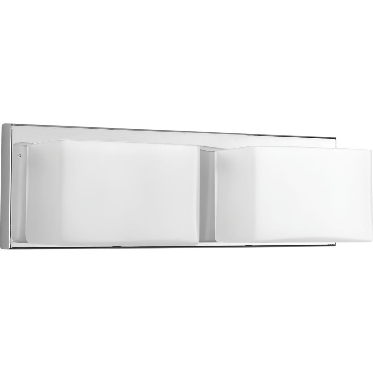 PROGRESS LIGHTING P2143-1530K9 Polished Chrome Ace LED Collection Two-Light Polished Chrome Etched Glass Modern LED Bath Vanity Light