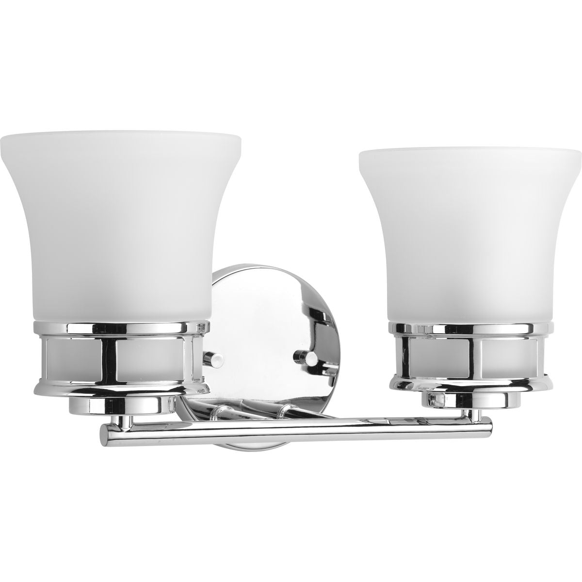 PROGRESS LIGHTING P2147-15 Polished Chrome Cascadia Collection Two-Light Bath & Vanity