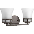 PROGRESS LIGHTING P2147-20 Antique Bronze Cascadia Collection Two-Light Bath & Vanity