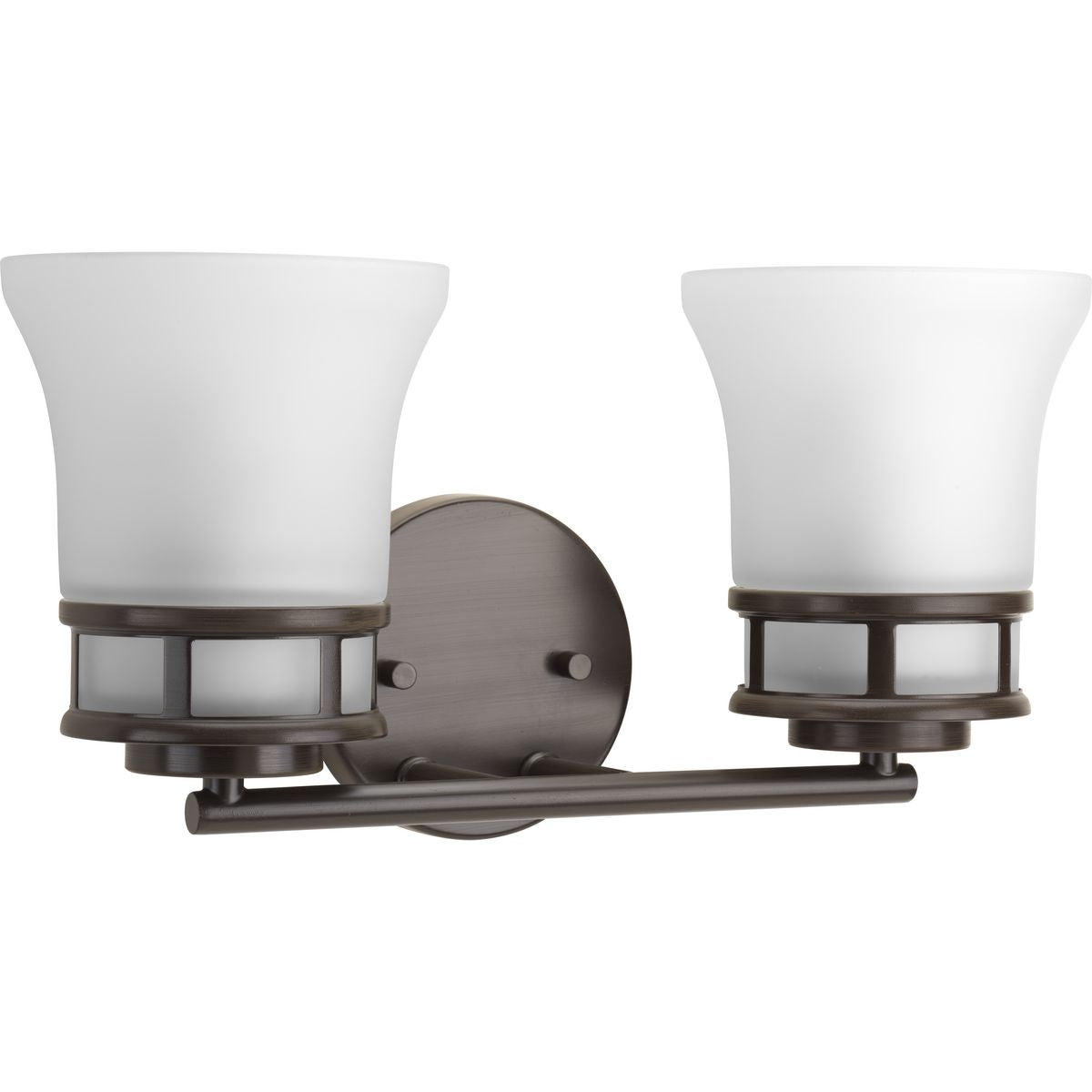 PROGRESS LIGHTING P2147-20 Antique Bronze Cascadia Collection Two-Light Bath & Vanity