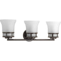 PROGRESS LIGHTING P2148-20 Antique Bronze Cascadia Collection Three-Light Bath & Vanity