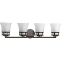 PROGRESS LIGHTING P2149-20 Antique Bronze Cascadia Collection Four-Light Bath & Vanity
