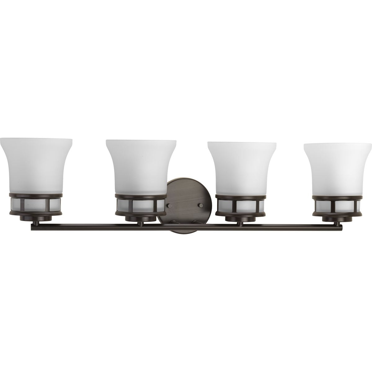 PROGRESS LIGHTING P2149-20 Antique Bronze Cascadia Collection Four-Light Bath & Vanity