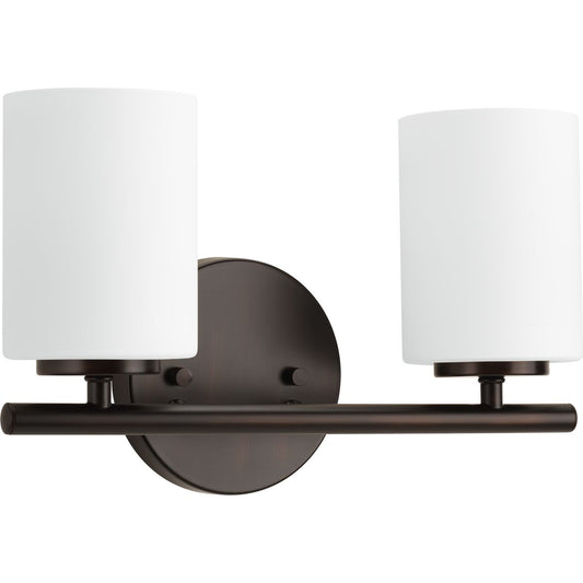 PROGRESS LIGHTING P2158-20 Antique Bronze Replay Collection Two-Light Bath & Vanity