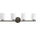 PROGRESS LIGHTING P2160-20 Antique Bronze Replay Collection Four-Light Bath & Vanity