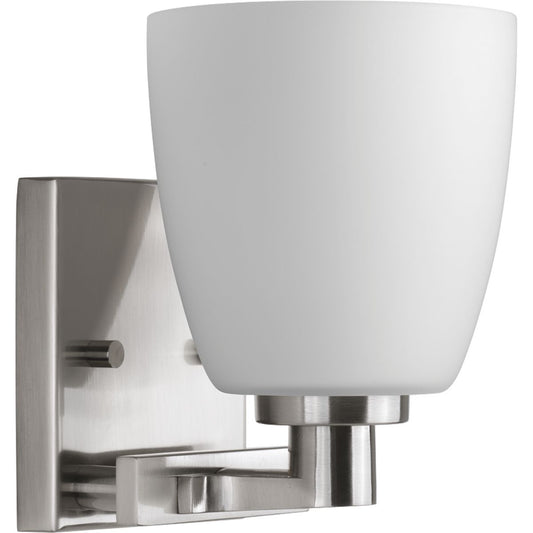 PROGRESS LIGHTING P2165-09 Brushed Nickel Fleet Collection One-Light Bath & Vanity