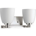 PROGRESS LIGHTING P2166-09 Brushed Nickel Fleet Collection Two-Light Bath & Vanity