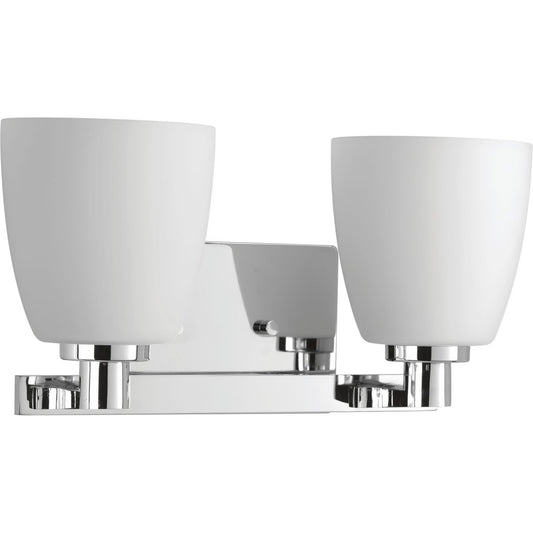 PROGRESS LIGHTING P2166-15 Polished Chrome Fleet Collection Two-Light Bath & Vanity