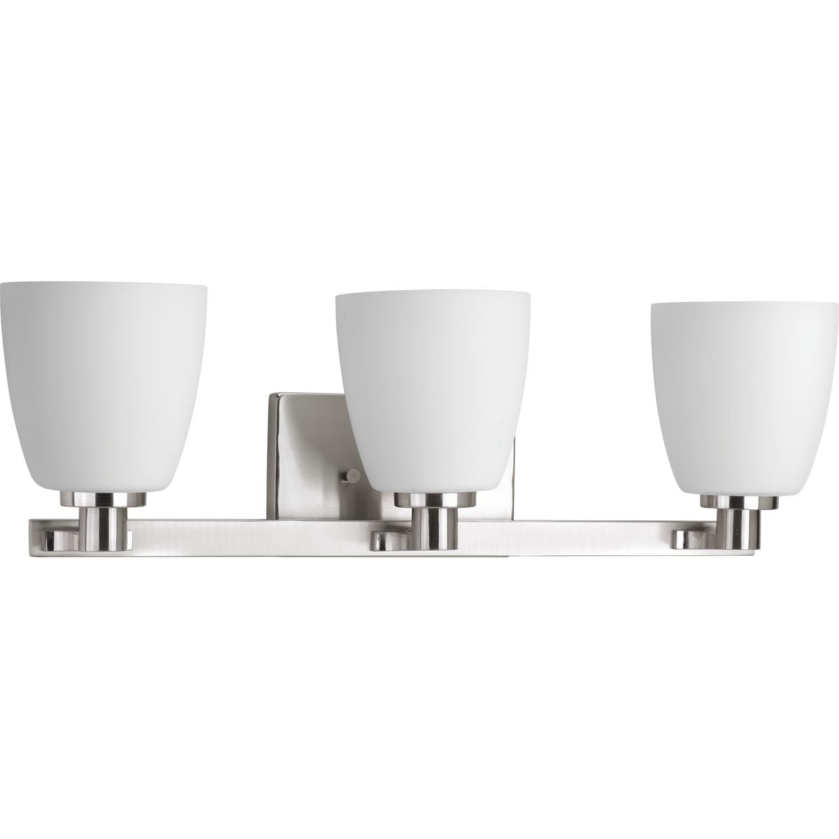 PROGRESS LIGHTING P2167-09 Brushed Nickel Fleet Collection Three-Light Bath & Vanity