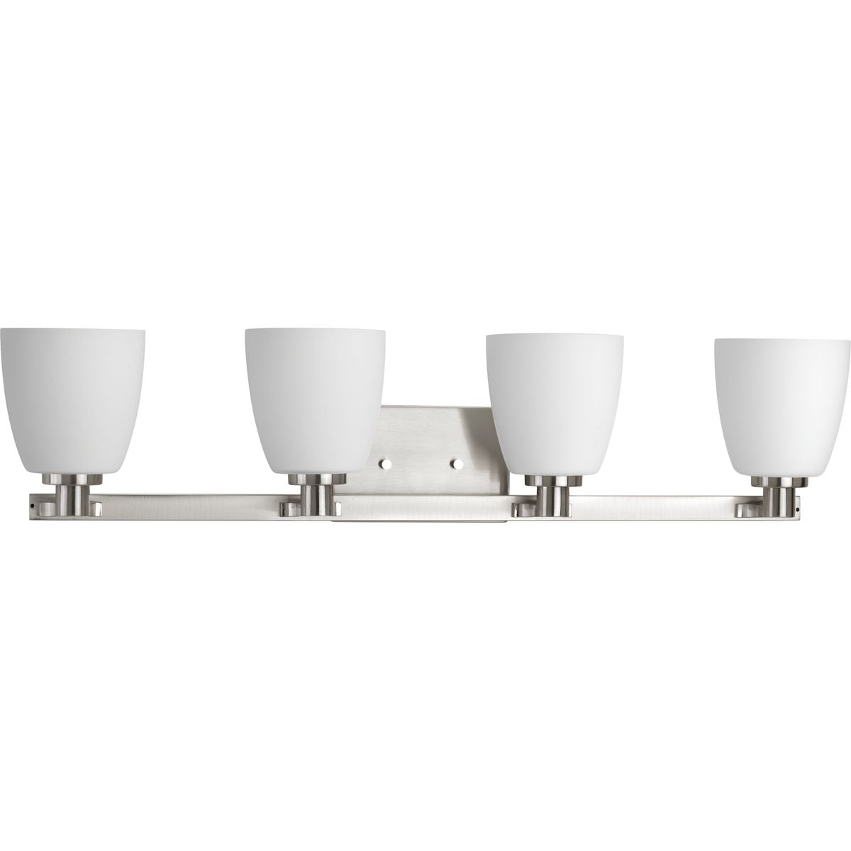 PROGRESS LIGHTING P2168-09 Brushed Nickel Fleet Collection Four-Light Bath & Vanity