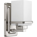 PROGRESS LIGHTING P2193-09 Brushed Nickel Metric Collection One-Light Bath & Vanity