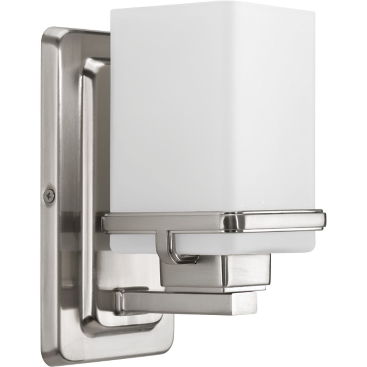 PROGRESS LIGHTING P2193-09 Brushed Nickel Metric Collection One-Light Bath & Vanity