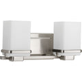 PROGRESS LIGHTING P2194-09 Brushed Nickel Metric Collection Two-Light Bath & Vanity