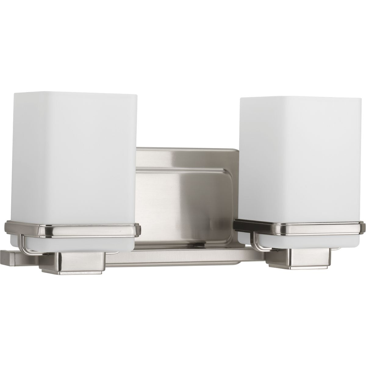 PROGRESS LIGHTING P2194-09 Brushed Nickel Metric Collection Two-Light Bath & Vanity