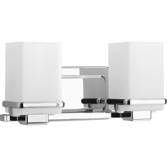 PROGRESS LIGHTING P2194-15 Polished Chrome Metric Collection Two-Light Bath & Vanity