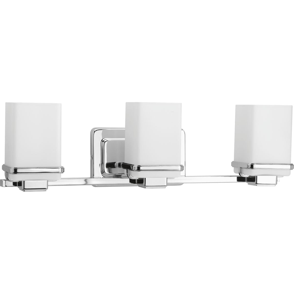 PROGRESS LIGHTING P2195-15 Polished Chrome Metric Collection Three-Light Bath & Vanity