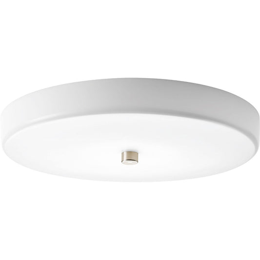 PROGRESS LIGHTING P2308-0930K9 Brushed Nickel Beyond Collection One-Light 12" LED Round Ceiling/Wall Mount