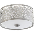 PROGRESS LIGHTING P2318-0930K9 Brushed Nickel Mingle LED Collection 11" Flush Mount